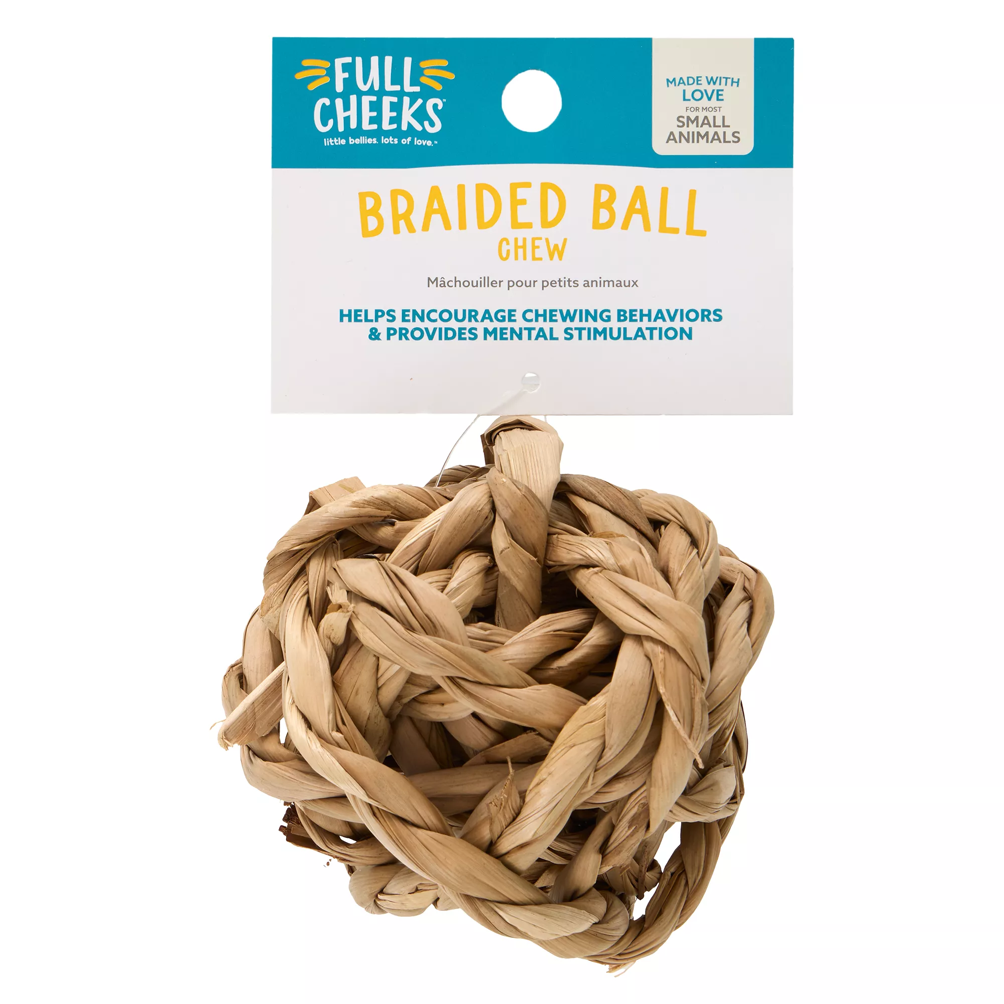 Full Cheeks&trade; Small Pet Braided Ball Chew