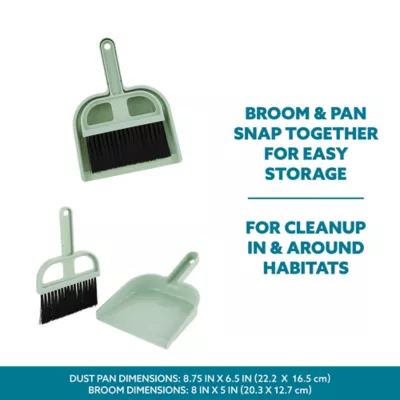 Product Full Cheeks™ Small Pet Broom & Dustpan Set