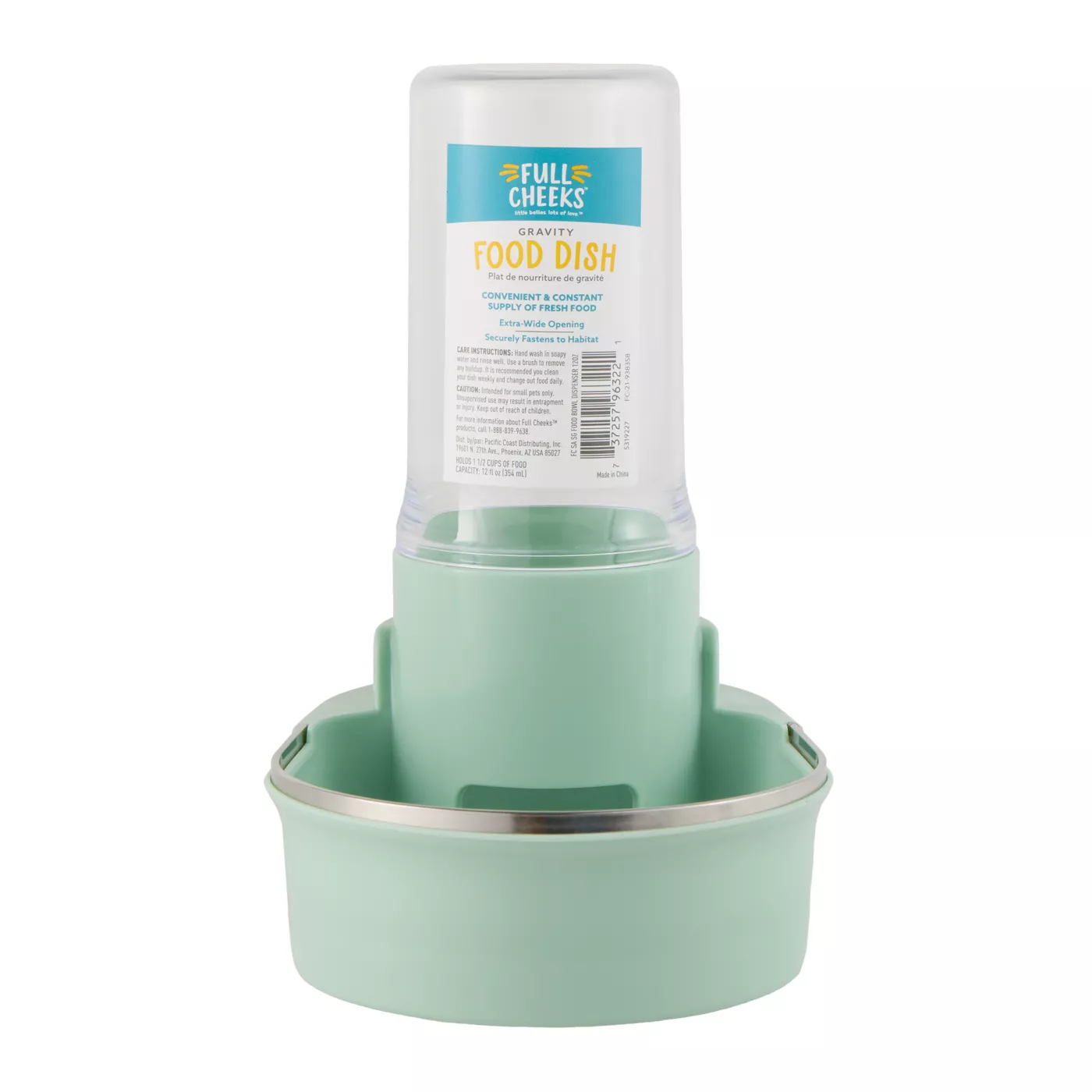 Full Cheeks Small Pet Gravity Food Dish