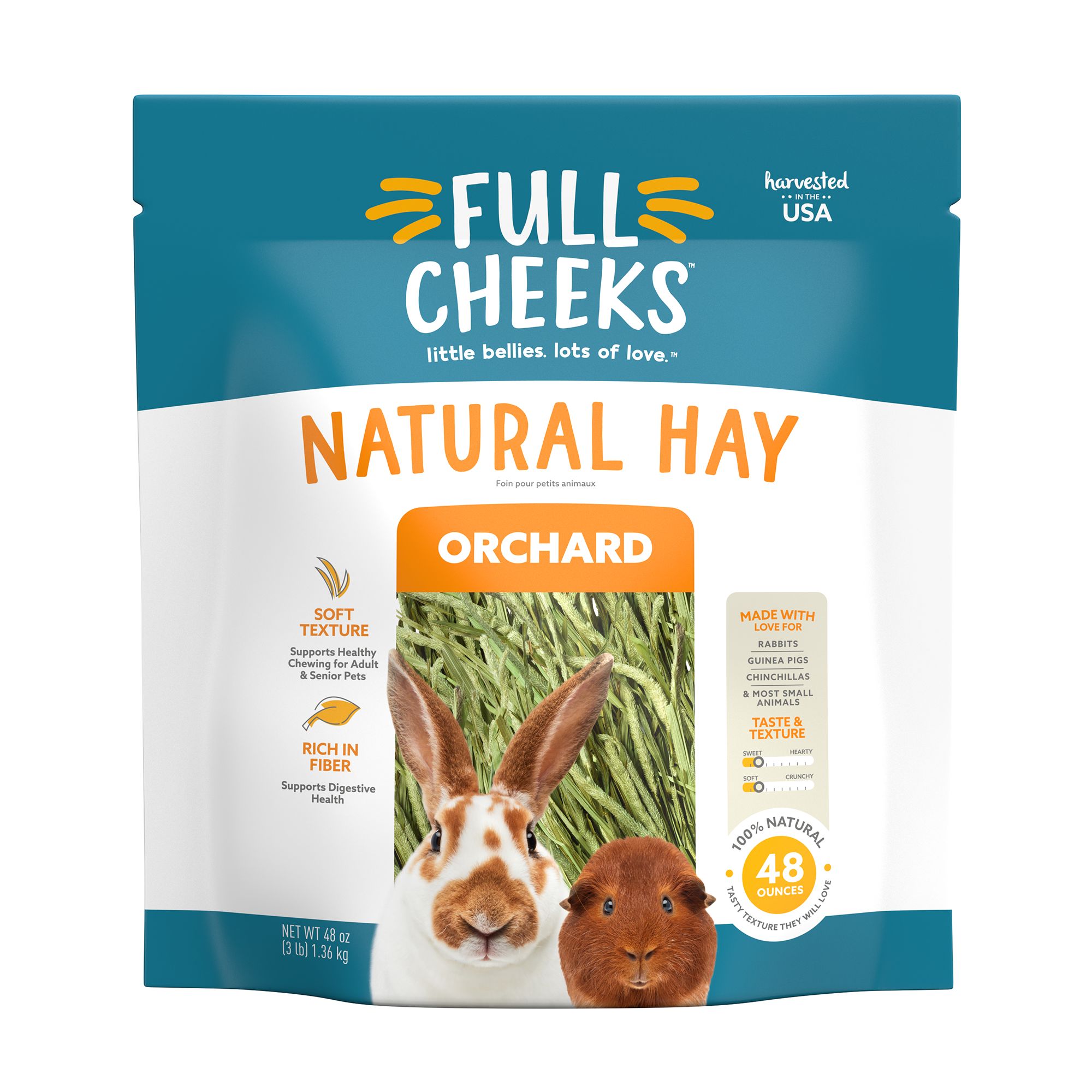 Full Cheeks Natural Orchard Hay small pet Hay PetSmart