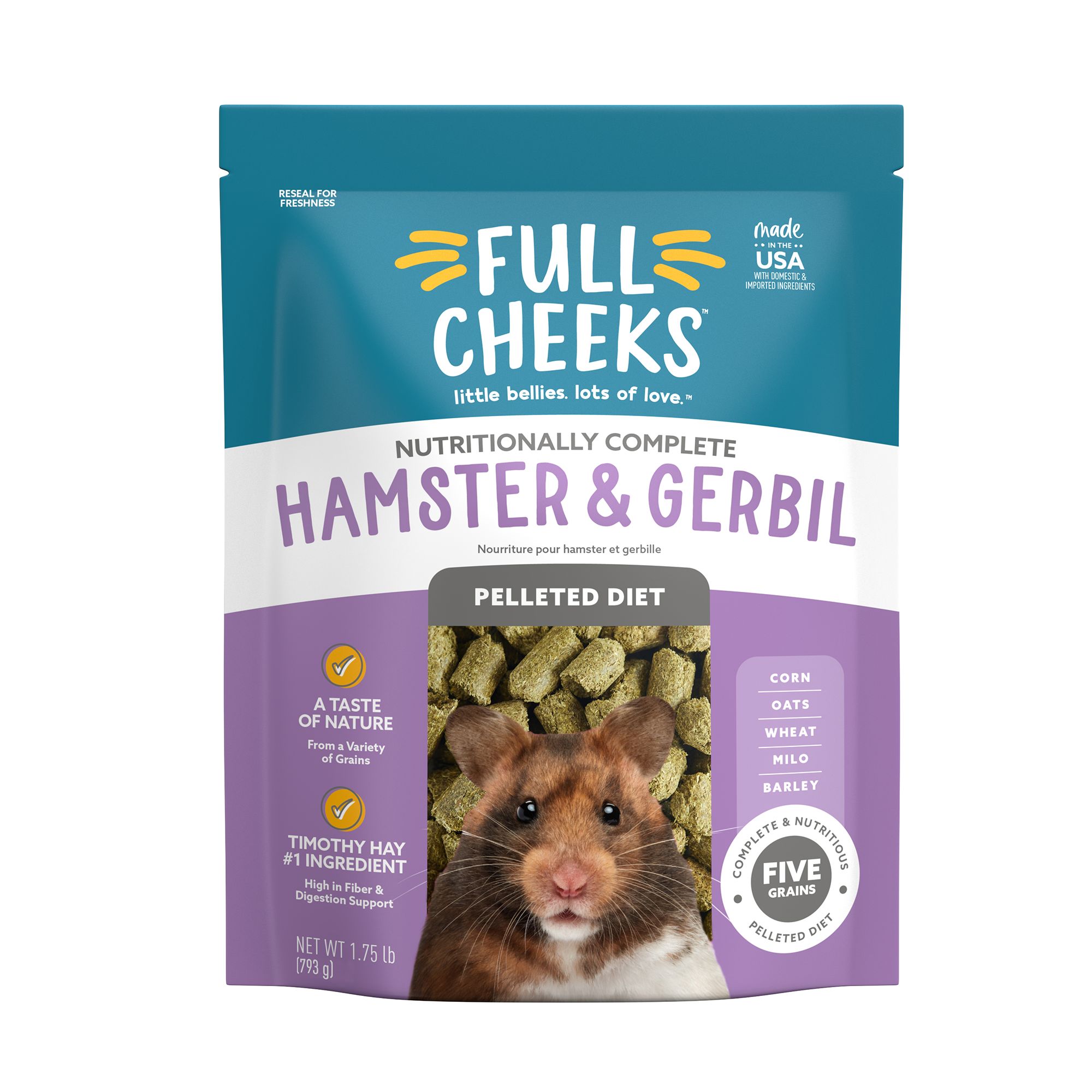 Full Cheeks Hamster & Gerbil Pellet Diet