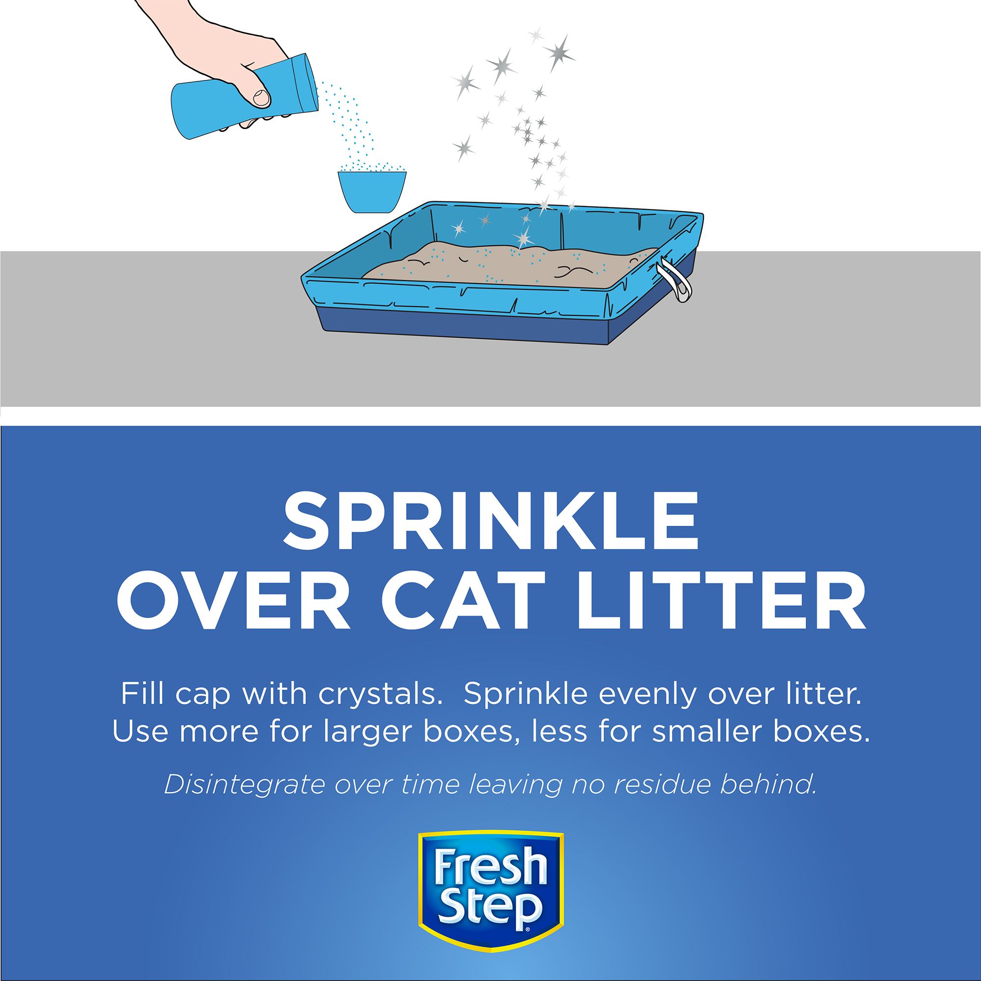 Fresh Step® Litter Box Deodorizing Crystals & Dissolves Over Time - thumbnail 7