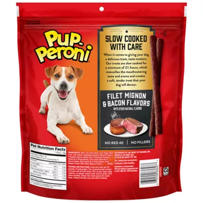 Product Pup -Peroni Dog Treat All Ages - Filet Mignon, Bacon