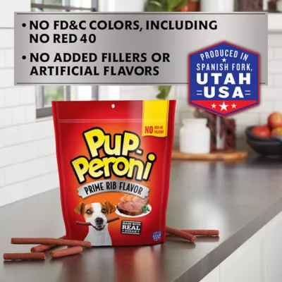 Pup Peroni Dog Treat All Ages Prime Rib