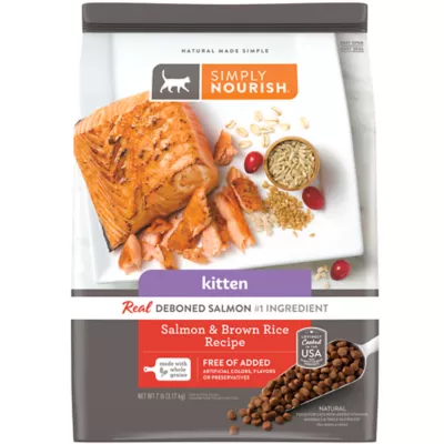 Product Simply Nourish® Original Indoor Kitten Cat Dry Food - Salmon, Natural, With-Grain