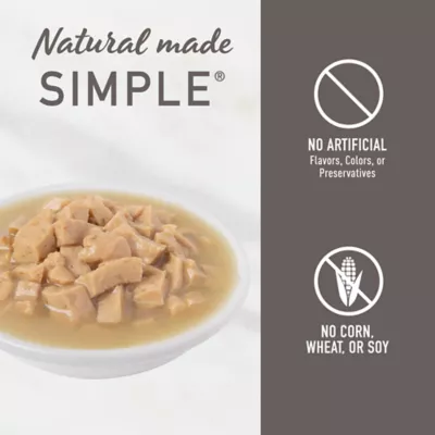 Product Simply Nourish® Cat Wet Food - 36 Oz, Natural, Shreds in a Light Cream Sauce, With-Grain