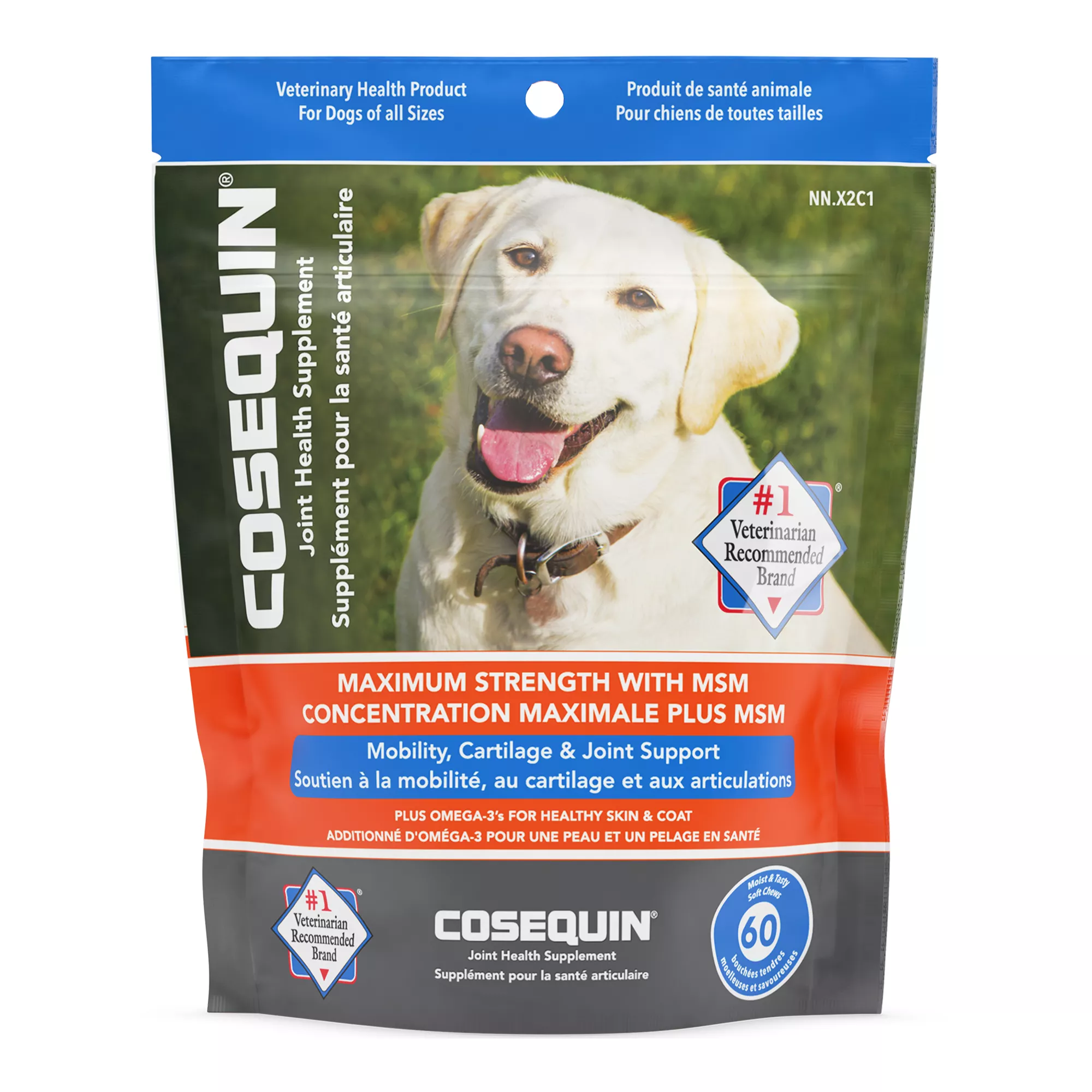 COSEQUIN Maximum Strength Plus & Omega 3 Joint Supplements for Dogs