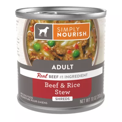 Simply Nourish Adult Wet Dog Food Beef Rice 10 oz