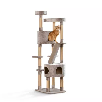 Whisker City 70 in Plush Mansion Cat Tree