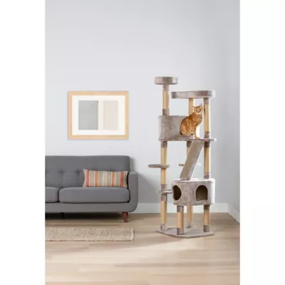 Whisker City 70 in Plush Mansion Cat Tree