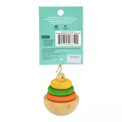 Product Oxbow Enriched Life Wobbly Ring Stack Small Pet Toy