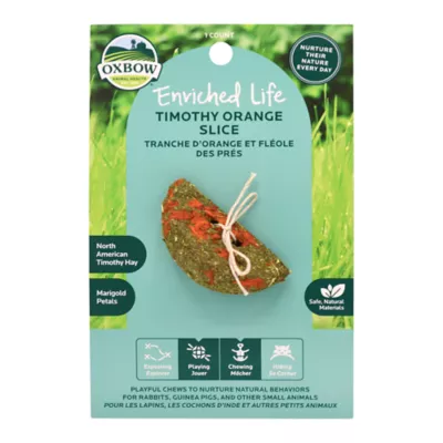 Product Oxbow Enriched Life Timothy Orange Slice Small Pet Chew