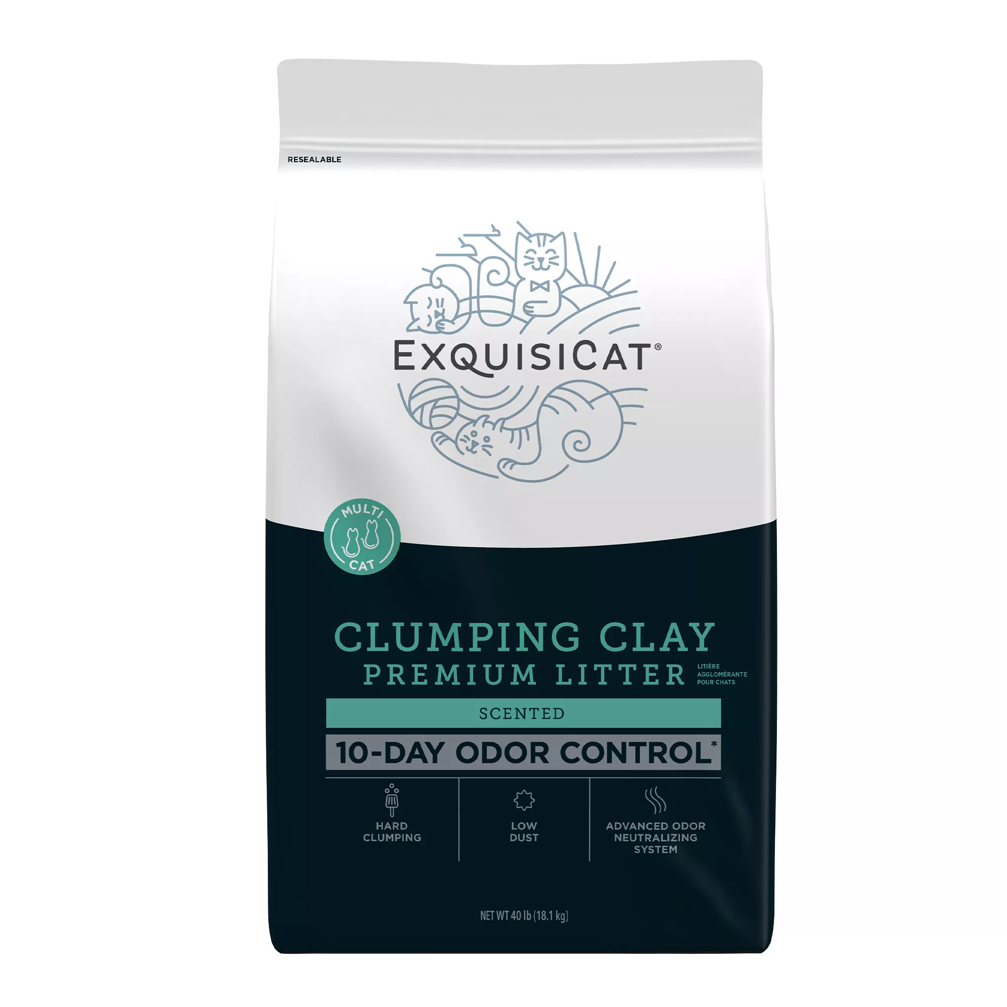 Exquisicat clumping clay litter hotsell