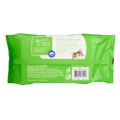 Whisker City® Deshedding and Hairball Reducing Grooming Cat Wipes - Fresh Scent 100 Count - Image 6