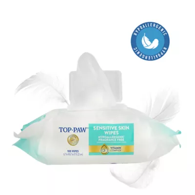 Product Top Paw® Sensitive Skin Hypoallergenic & Fragrance Free Wipes