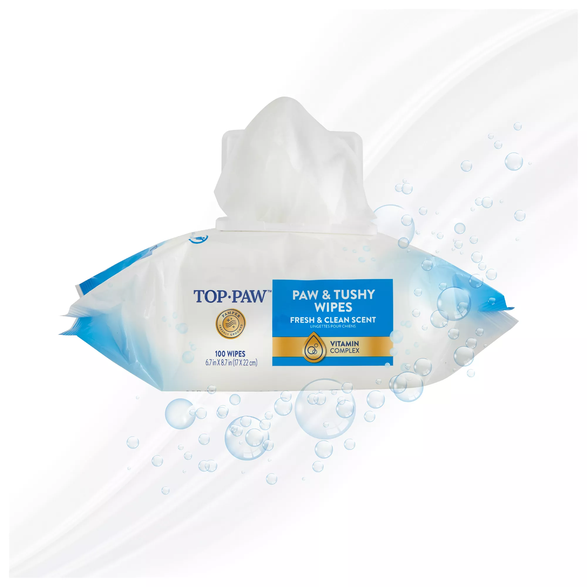 Top Paw® Paw & Tushy Fresh & Clean Scent Wipes