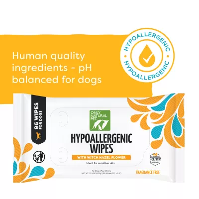 Only Natural Pet® Hypoallergenic & Fragrance Free Wipes - Image 3