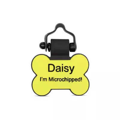 SiliDog The Silent Dog Tag Personalized Silicone Bone Dog ID Tag - Image 1