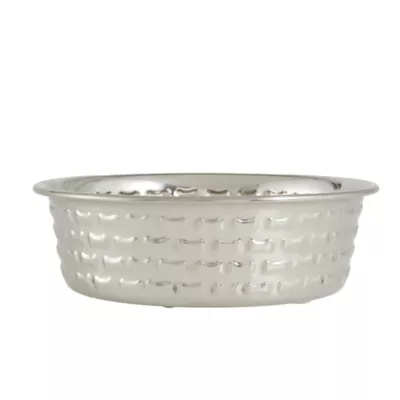 Product Top Paw® Embossed Bones Stainless Steel Dog Bowl, 3-cup