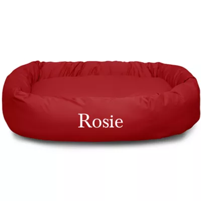 Majestic Pet Personalized Bagel Dog Bed - Image 1