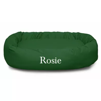 Majestic Pet Personalized Bagel Dog Bed - Image 1