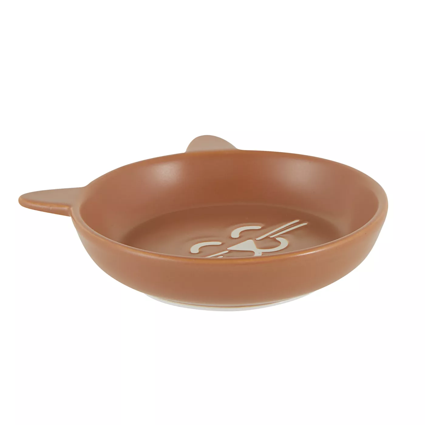 Whisker City® Terracotta Ceramic Cat Saucer, 1.5cup