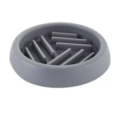 Product Top Paw® Grey Puzzle Slow-Feeder Dog Bowl, 0.75-cup