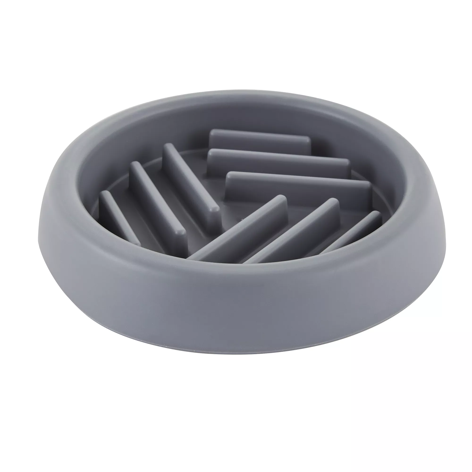 Top Paw® Grey Puzzle Slow-Feeder Dog Bowl, 0.75-cup