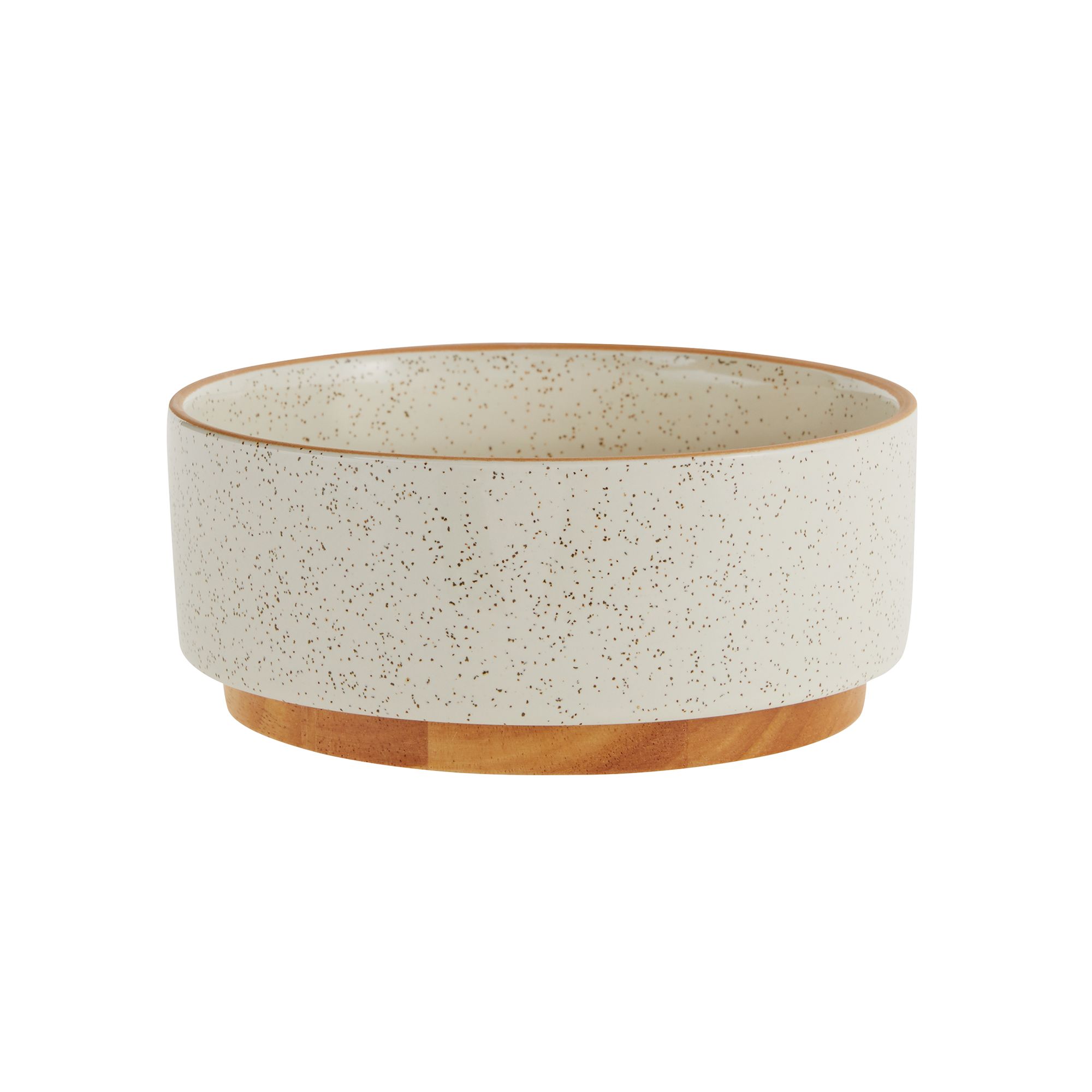 Top Paw® White Specks Ceramic Dog Bowl dog Food & Water Bowls PetSmart