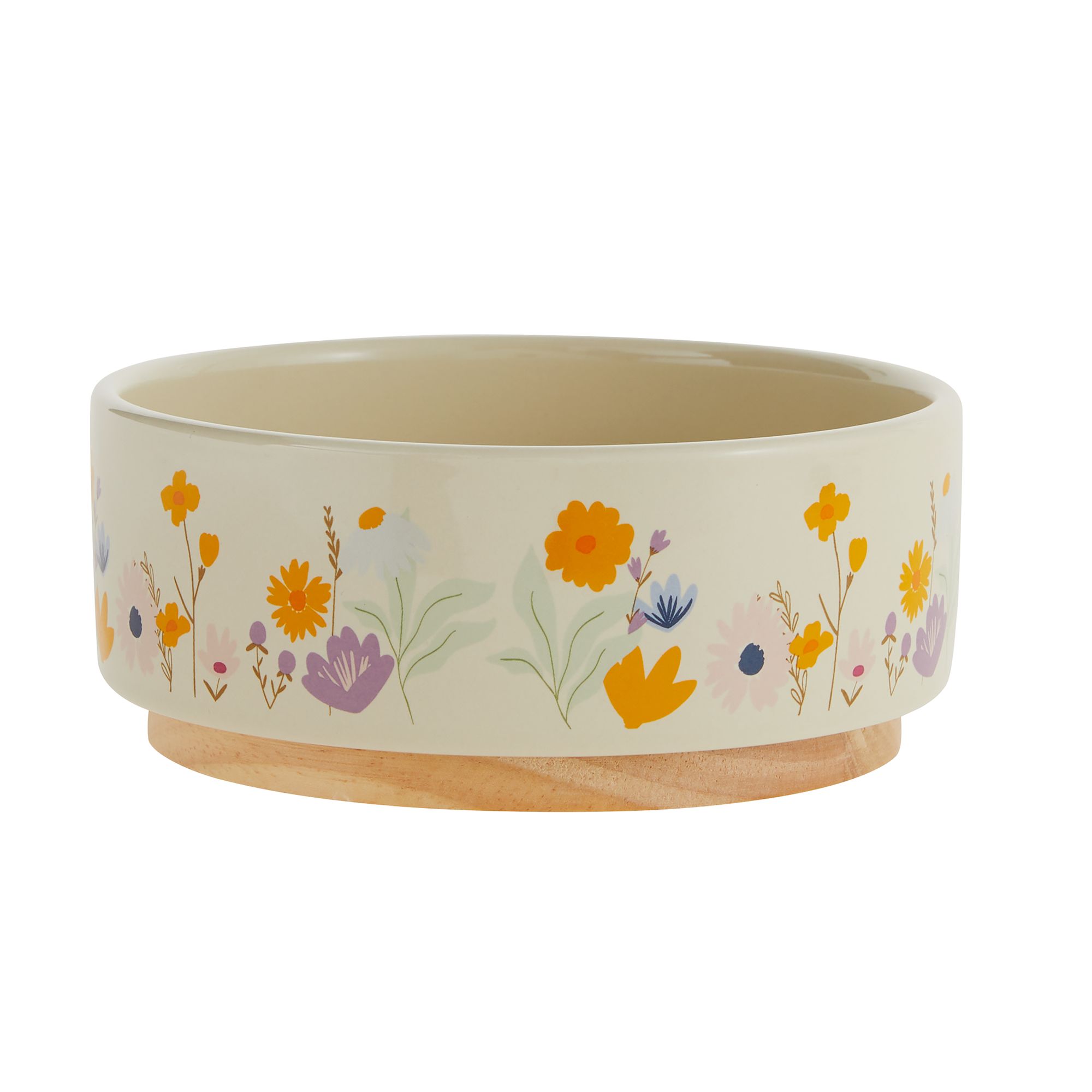 Top Paw® Floral Ceramic Dog Bowl dog Food & Water Bowls PetSmart