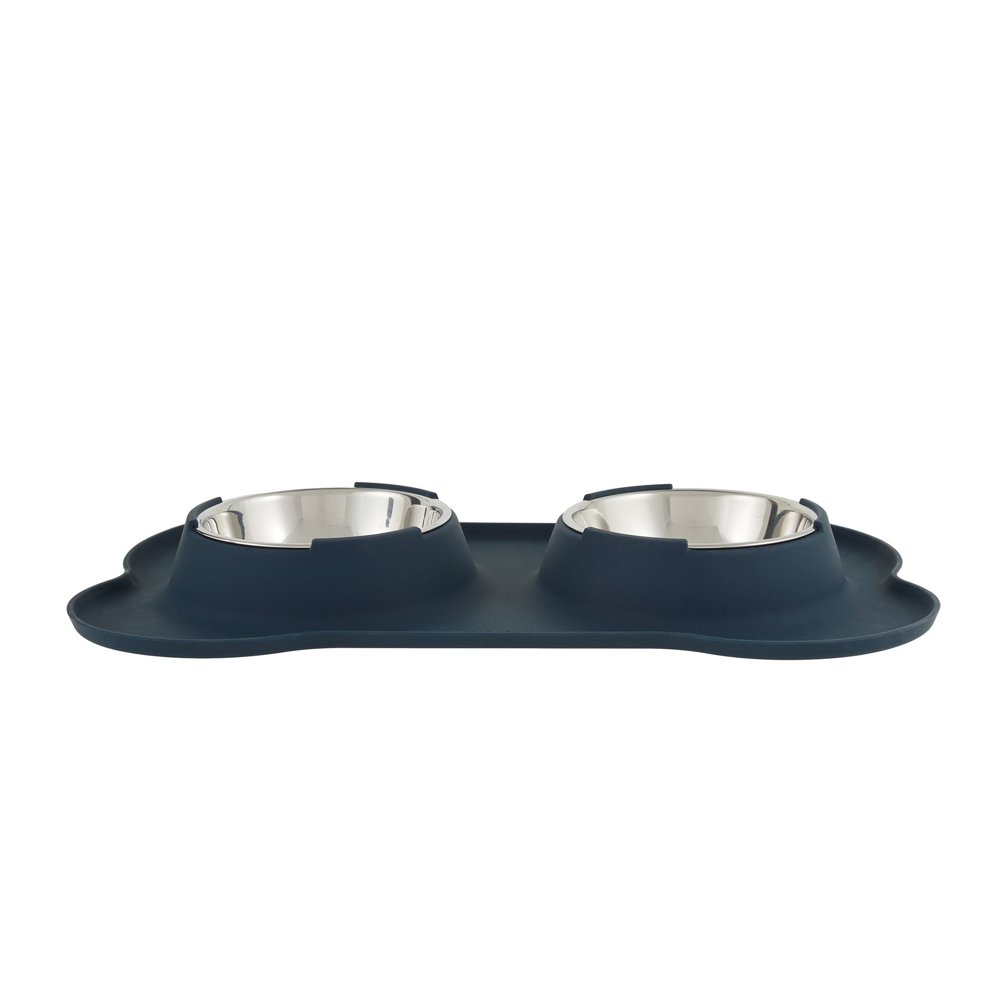 Top Paw Silicone Mat with Double Dog Bowls | PetSmart Pink