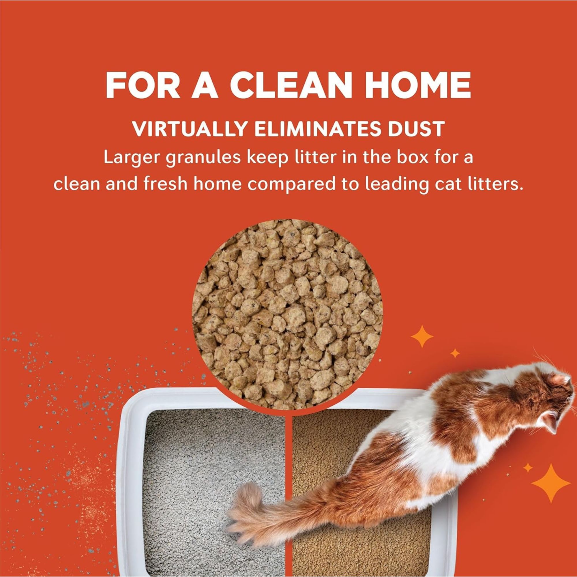 World's Best® Multiple Cat Corn Cat Litter -  Unscented, Low Tracking & Dust Control - thumbnail 2