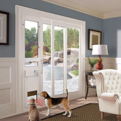 Product High Tech Pet® Power Automatic Sliding Glass Regular Height Pet Patio Door