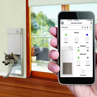 Product High Tech Pet® WiFi Enabled Smartphone Controlled Automatic Dog & Cat Door