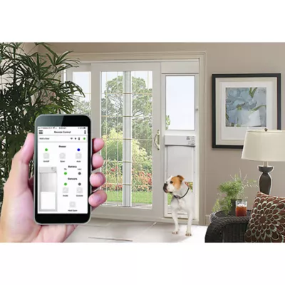 Product High Tech Pet® Wi-Fi Enabled Smartphone Controlled Electronic Patio Dog & Cat Door, Tall