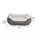 Product Whisker City® Grey Rose Stitch Cuddler Cat Bed