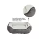 Product Whisker City® Grey Rose Stitch Cuddler Cat Bed