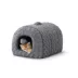 Whisker City® Fur Hiding Hut & Toy Cat Bed image thumbnail 1