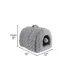 Whisker City® Fur Hiding Hut & Toy Cat Bed image thumbnail 2