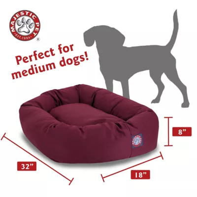 Majestic Pet Personalized Bagel Dog Bed - Image 3