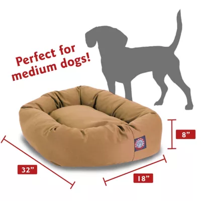Majestic Pet Personalized Bagel Dog Bed - Image 3