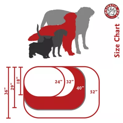 Product Majestic Pet Personalized Bagel Dog Bed