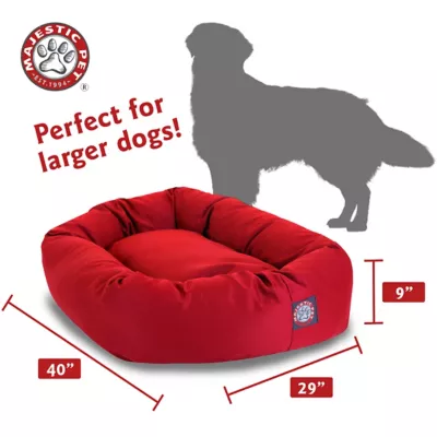Majestic Pet Personalized Bagel Dog Bed - Image 3