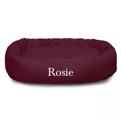 Majestic Pet Personalized Bagel Dog Bed - Image 1