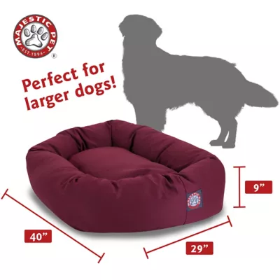 Majestic Pet Personalized Bagel Dog Bed - Image 3