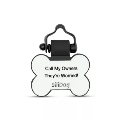 Product SiliDog The Silent Dog Tag Personalized Silicone Bone Dog ID Tag