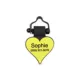 Product SiliDog The Silent Dog Tag Personalized Silicone Heart Dog & Cat ID Tag