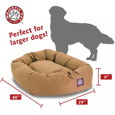 Majestic Pet Personalized Bagel Dog Bed - Image 3