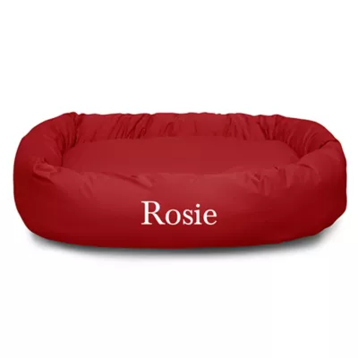 Majestic Pet Personalized Bagel Dog Bed - Image 1