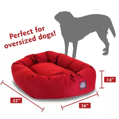 Majestic Pet Personalized Bagel Dog Bed - Image 3